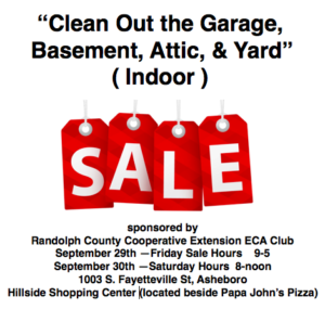 yard sale sign