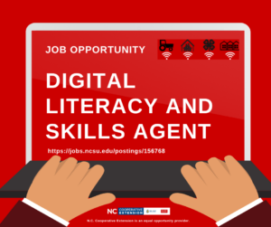 Cover photo for We're Hiring:  a Digital Literacy and Skills Agent