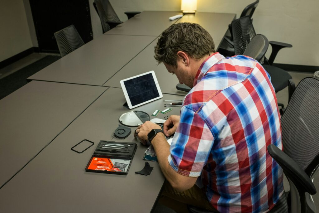 man fixing device